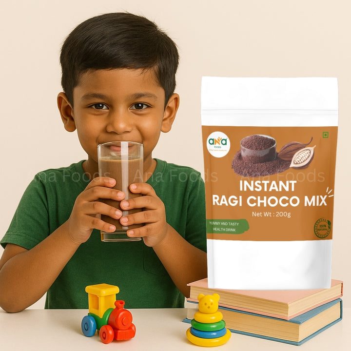 Instant Sprouted Ragi Choco Mix – ANA FOODS