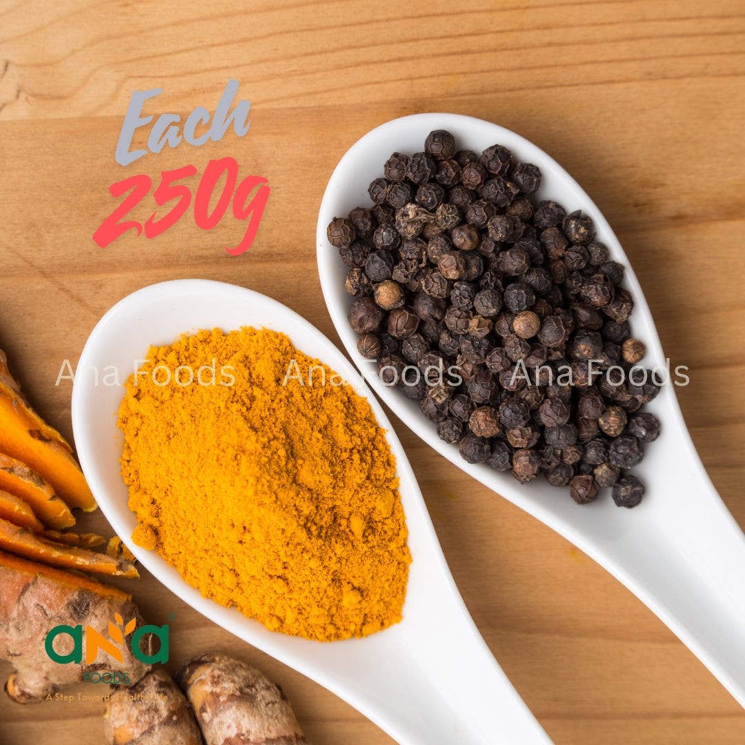 Turmeric Powder, Black Pepper Combo(Each 250g) – ANA FOODS